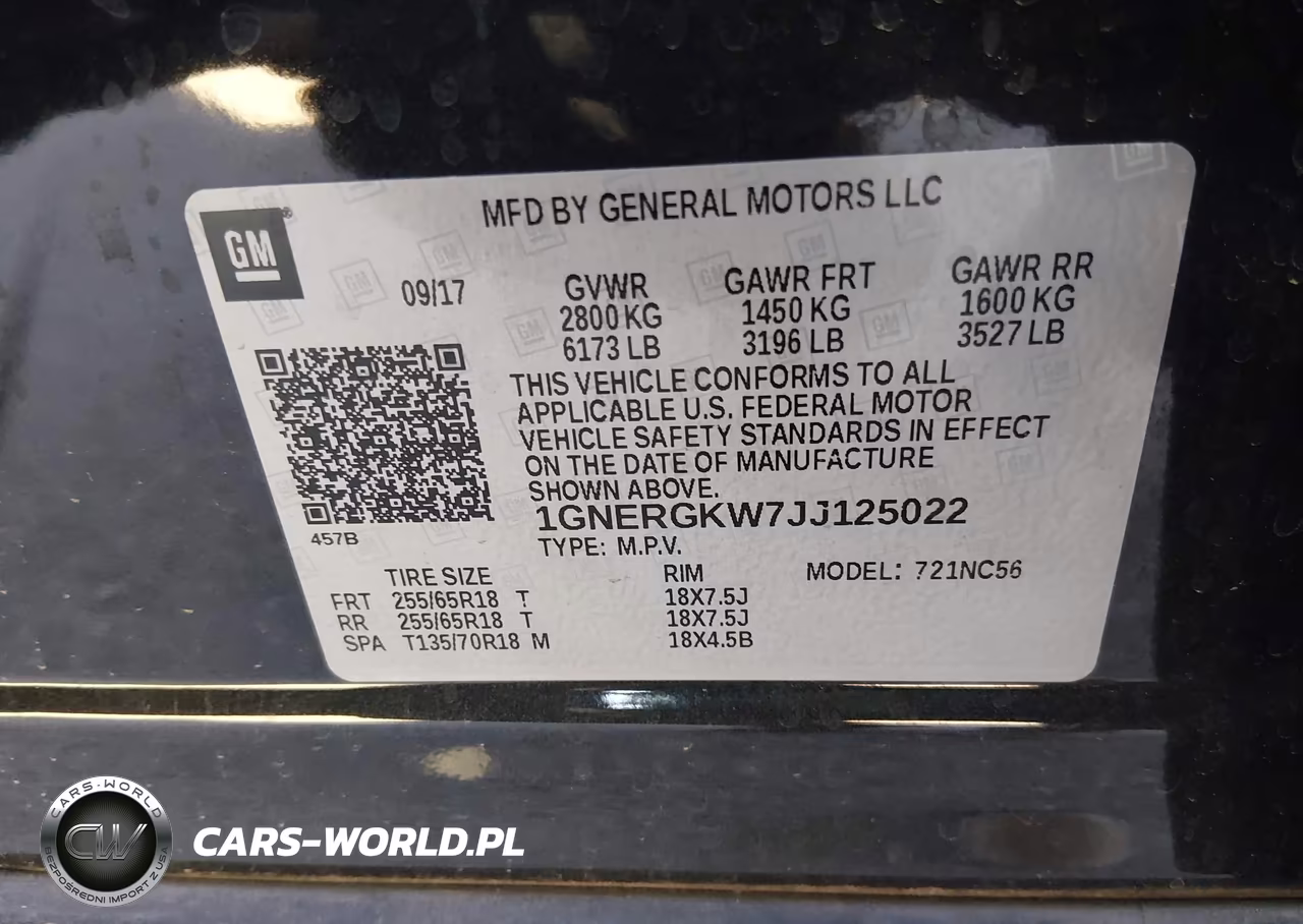 2018 Chevrolet Traverse 1Lt VIN:1GNERGKW7JJ125022 - 9
