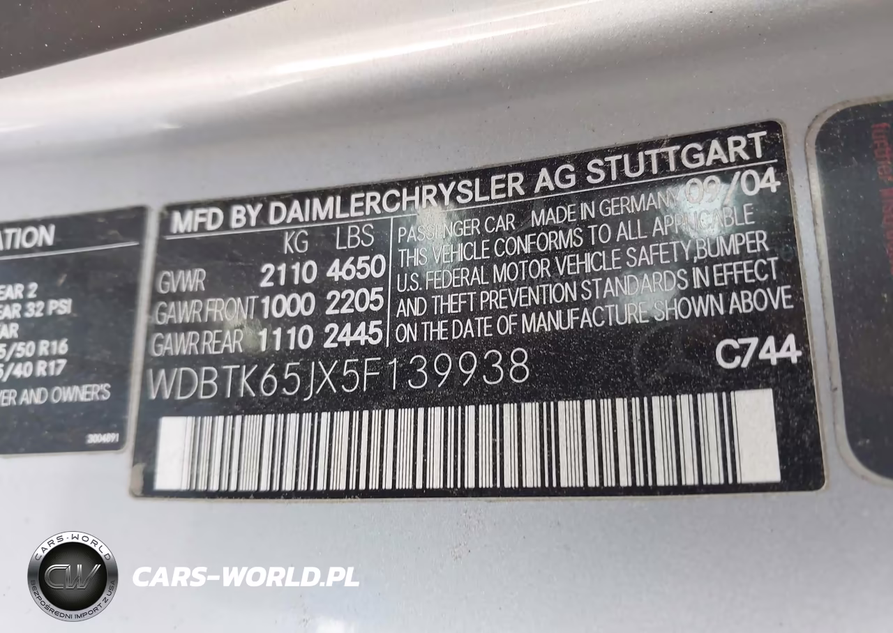 2005 Mercedes-Benz Clk 320 VIN:WDBTK65JX5F139938 - 9