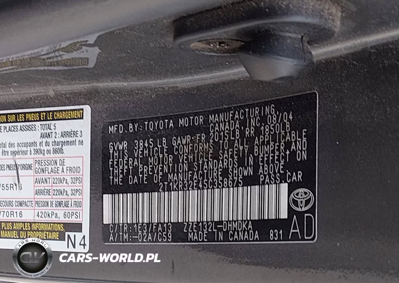 2005 Toyota Matrix VIN:2T1KR32E45C358675 - 9