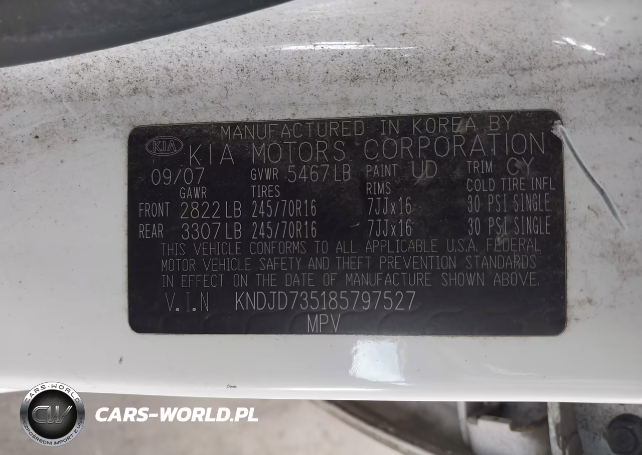 2008 Kia Sorento Lx Base VIN:KNDJD735185797527 - 9