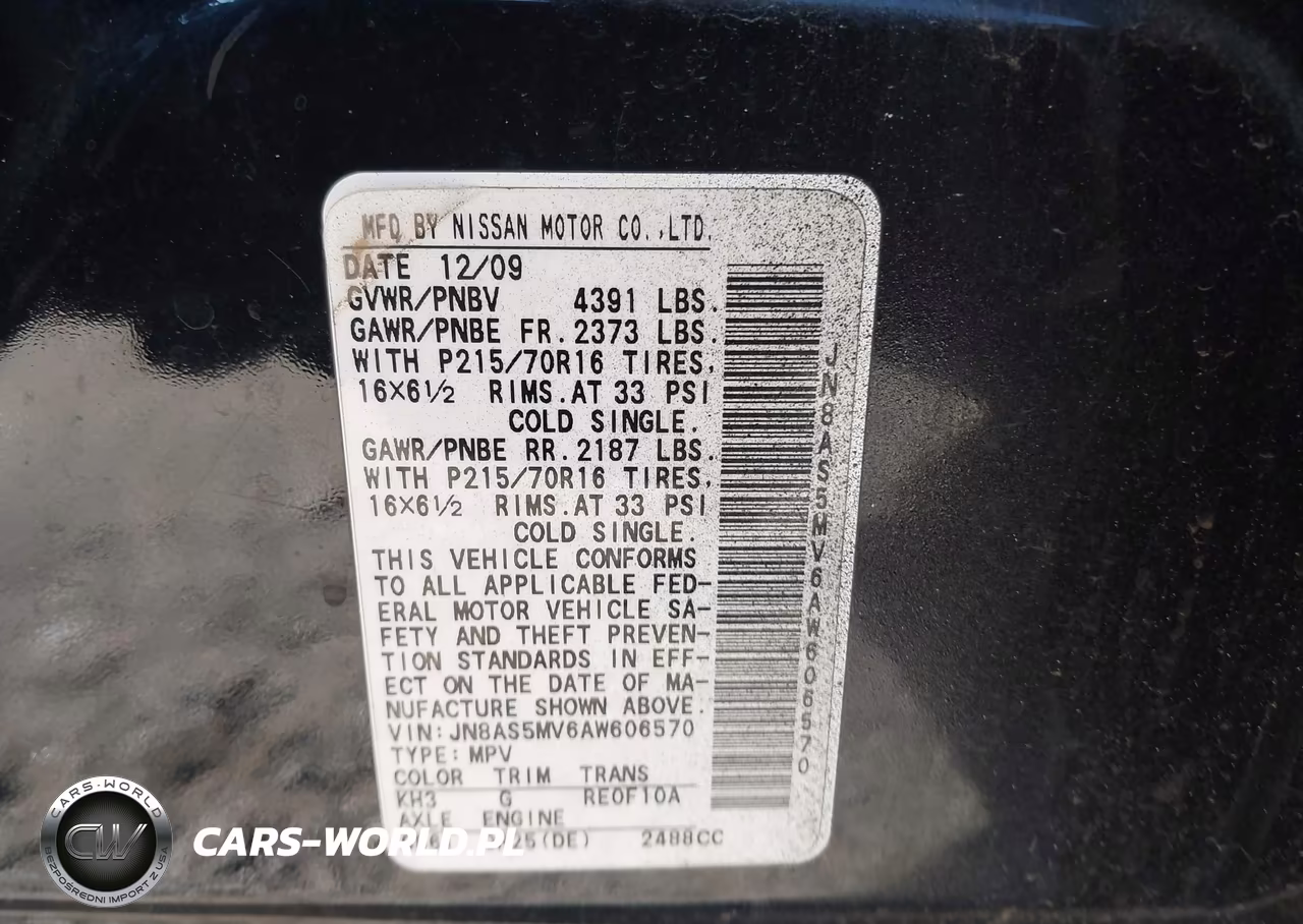 2010 Nissan Rogue S VIN:JN8AS5MV6AW606570 - 9