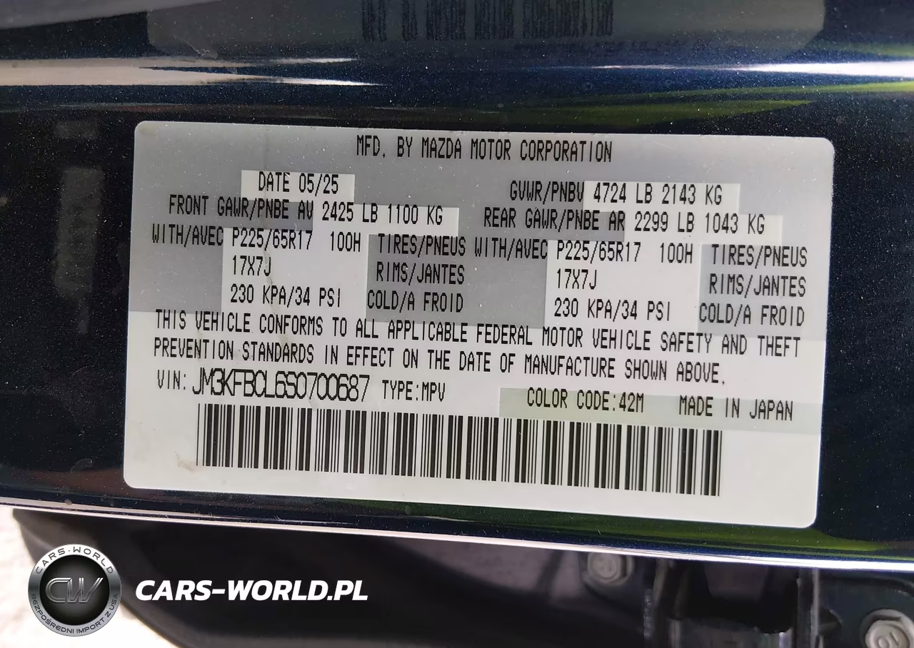 2025 Mazda Cx-5 2.5 S Preferred VIN:JM3KFBCL6S0700687 - 9