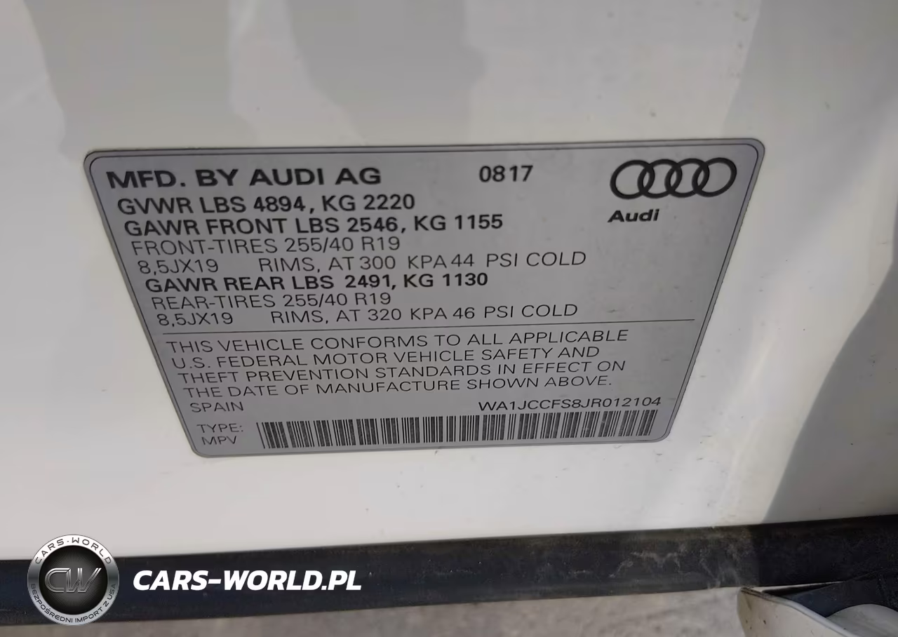 2018 Audi Q3 2.0T Premium-2.0T Sport Premium VIN:WA1JCCFS8JR012104 - 9