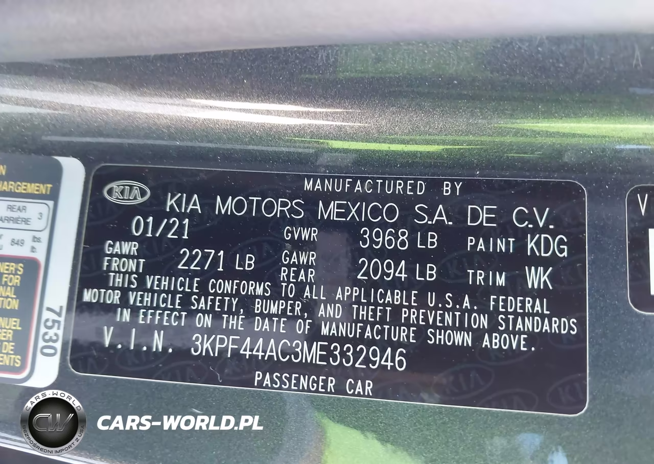 2021 Kia Forte Gt VIN:3KPF44AC3ME332946 - 9