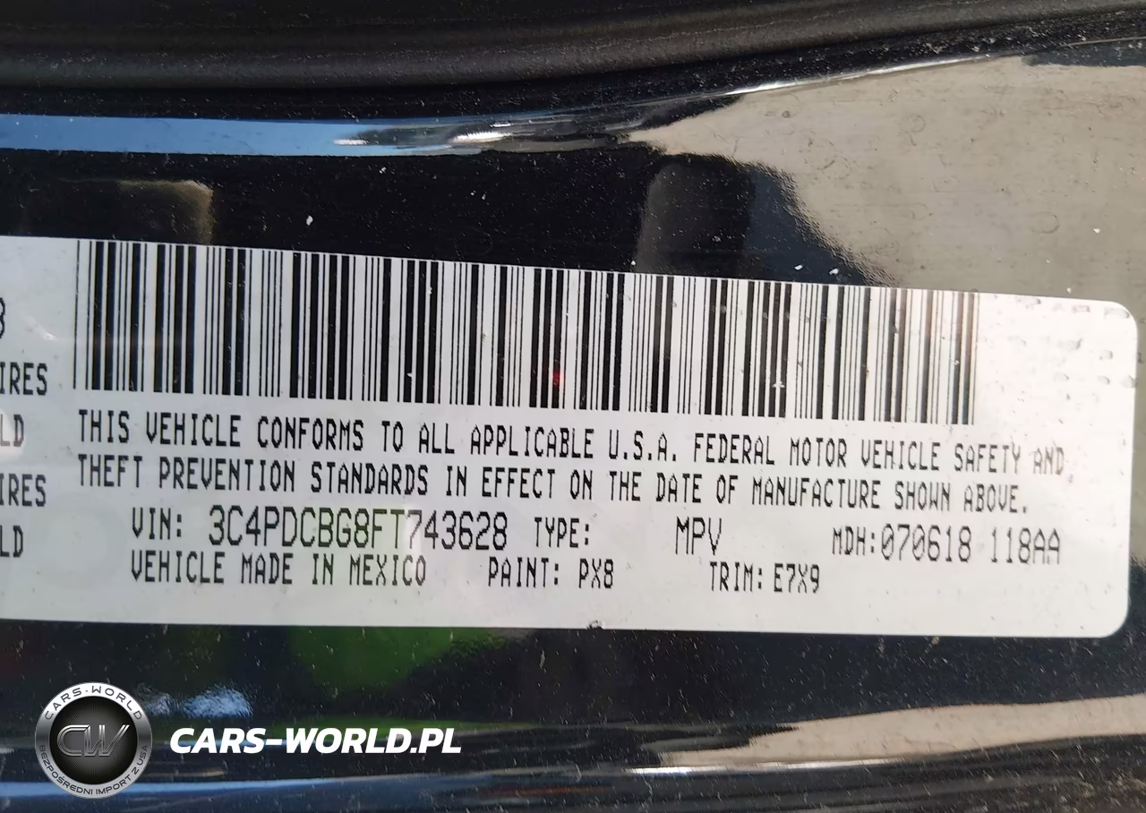2015 Dodge Journey Sxt VIN:3C4PDCBG8FT743628 - 9