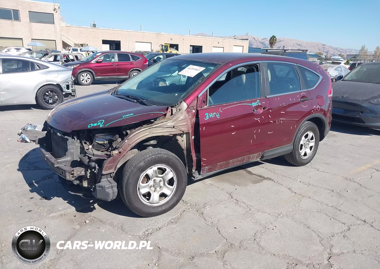 2014 Honda Cr-V Lx VIN:5J6RM4H37EL095397 - 2