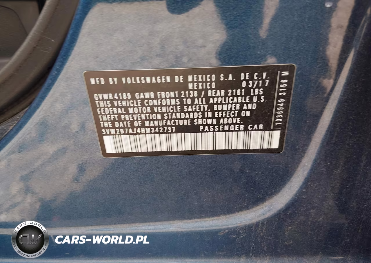 2017 Volkswagen Jetta 1.4T S VIN:3VW2B7AJ4HM342737 - 9