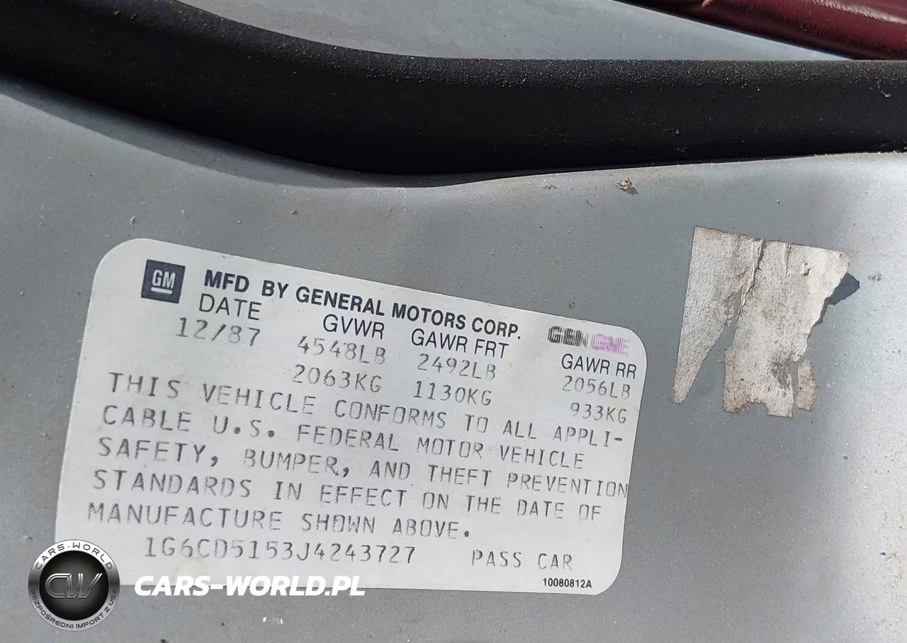 1988 Cadillac Deville VIN:1G6CD5153J4243727 - 9
