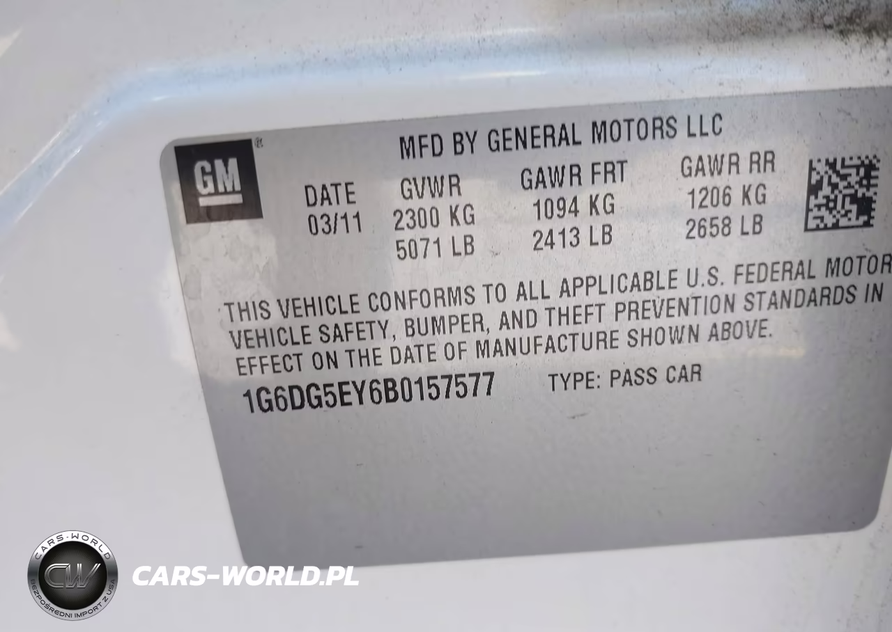 2011 Cadillac Cts Luxury VIN:1G6DG5EY6B0157577 - 9