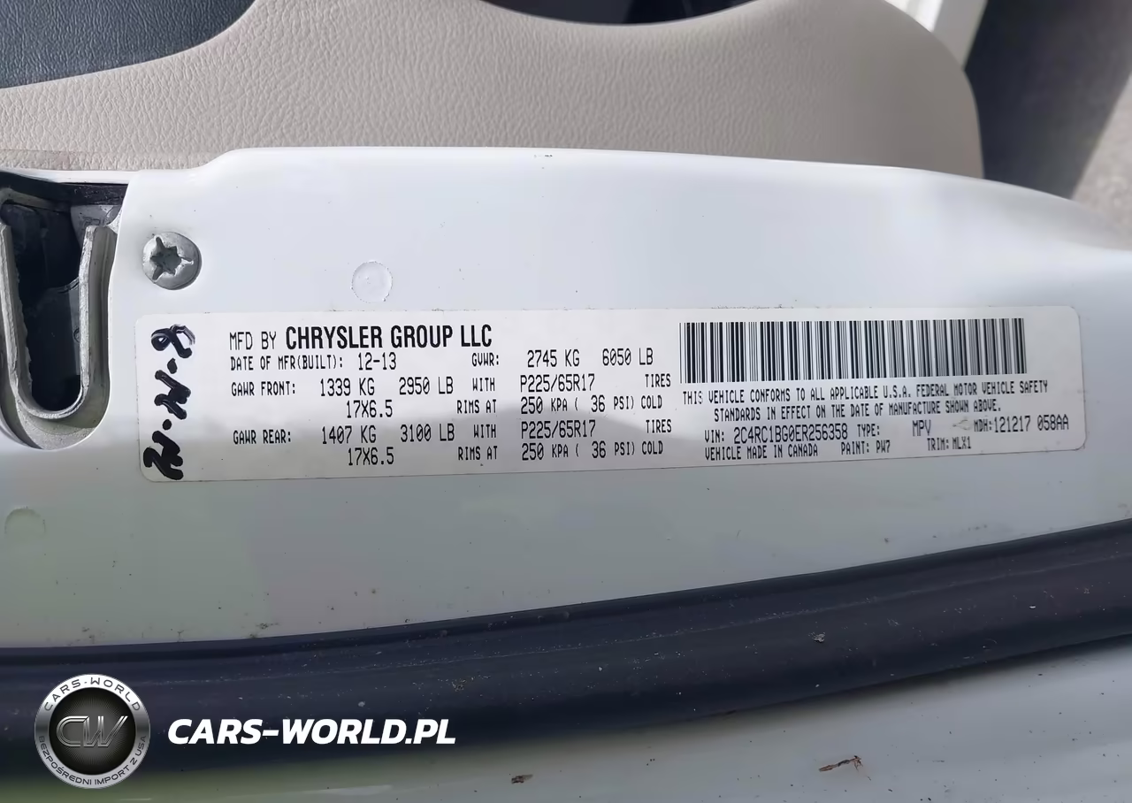 2014 Chrysler Town & Country Touring VIN:2C4RC1BG0ER256358 - 9