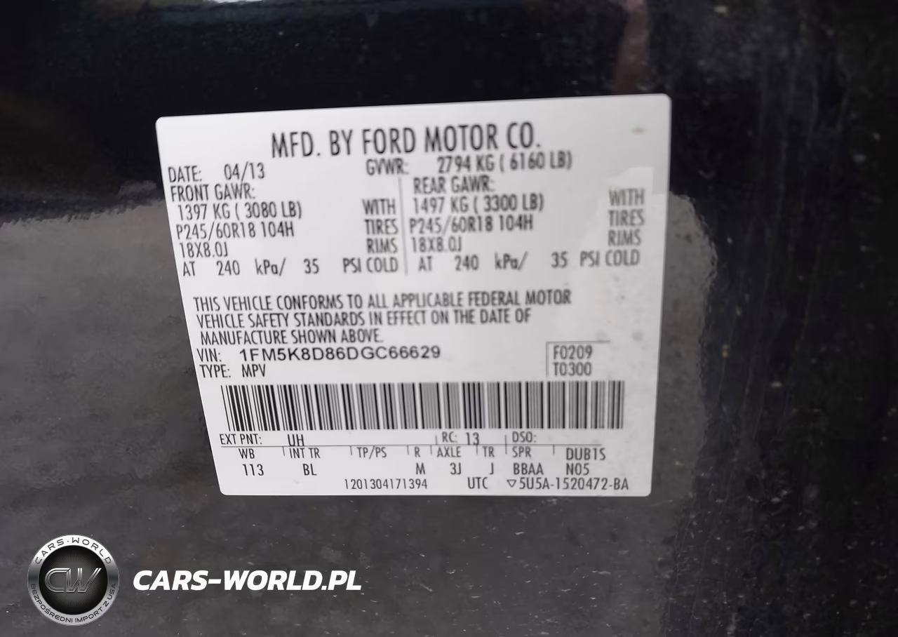 2013 Ford Explorer Xlt VIN:1FM5K8D86DGC66629 - 9