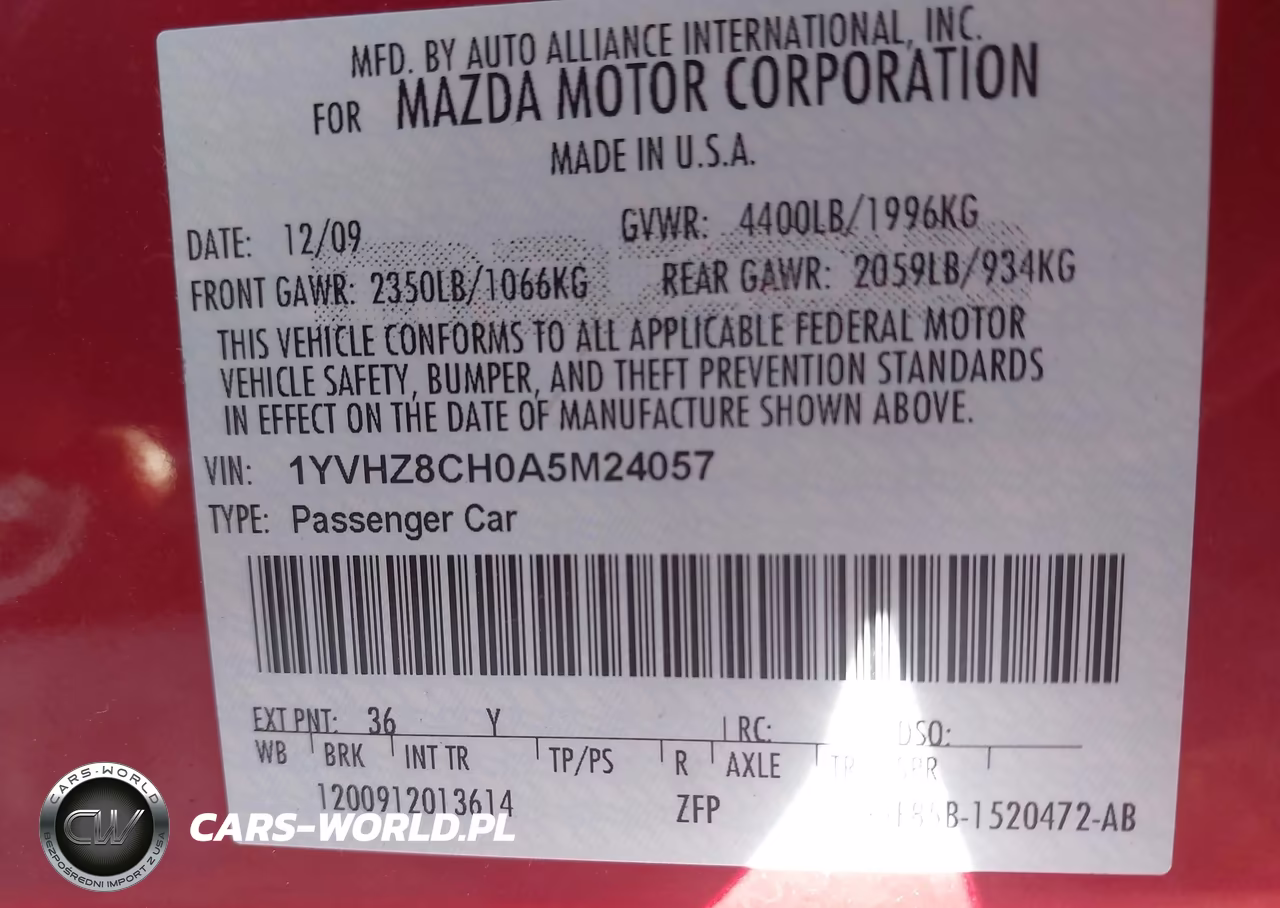 2010 Mazda Mazda6 I Touring VIN:1YVHZ8CH0A5M24057 - 9