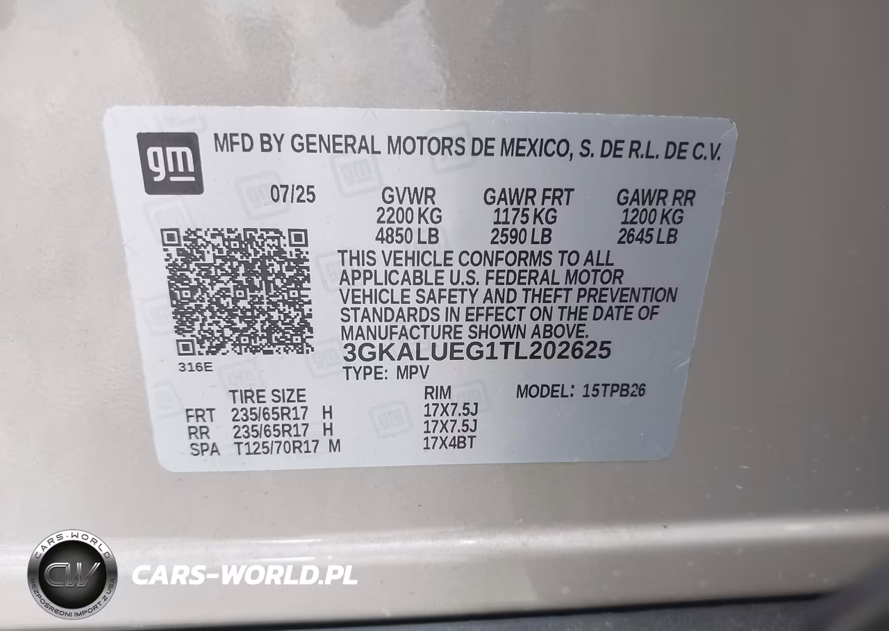 2026 GMC Terrain Elevation, Awd VIN:3GKALUEG1TL202625 - 9