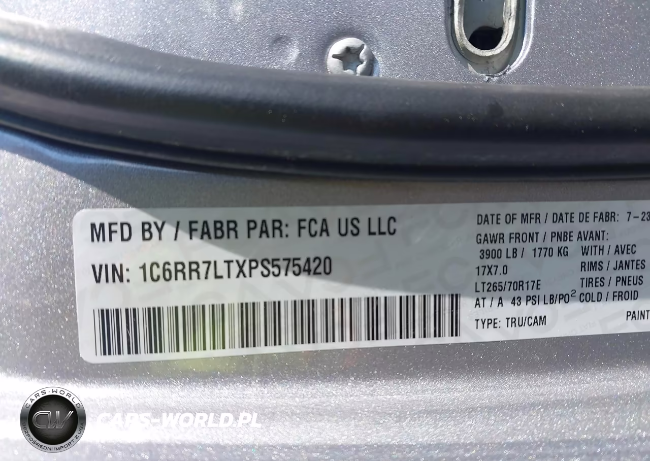 2023 Ram 1500 Classic Slt VIN:1C6RR7LTXPS575420 - 9