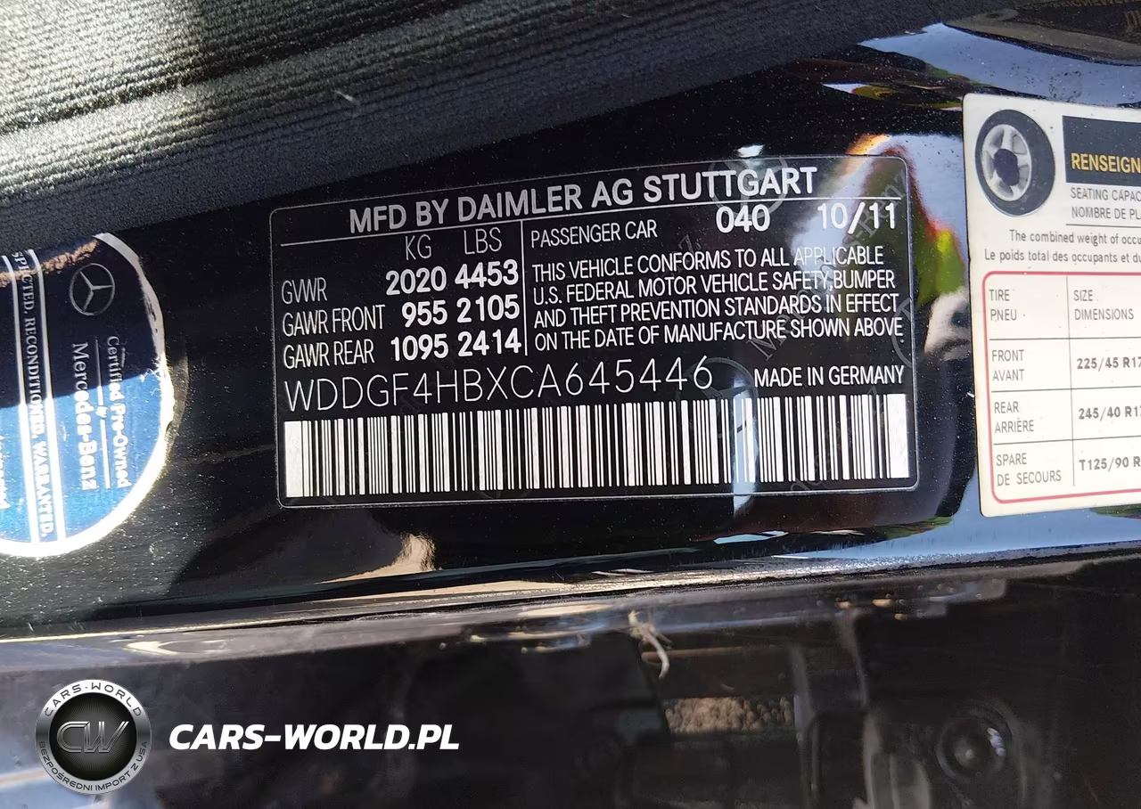 2012 Mercedes-Benz C 250 Sport VIN:WDDGF4HBXCA645446 - 9
