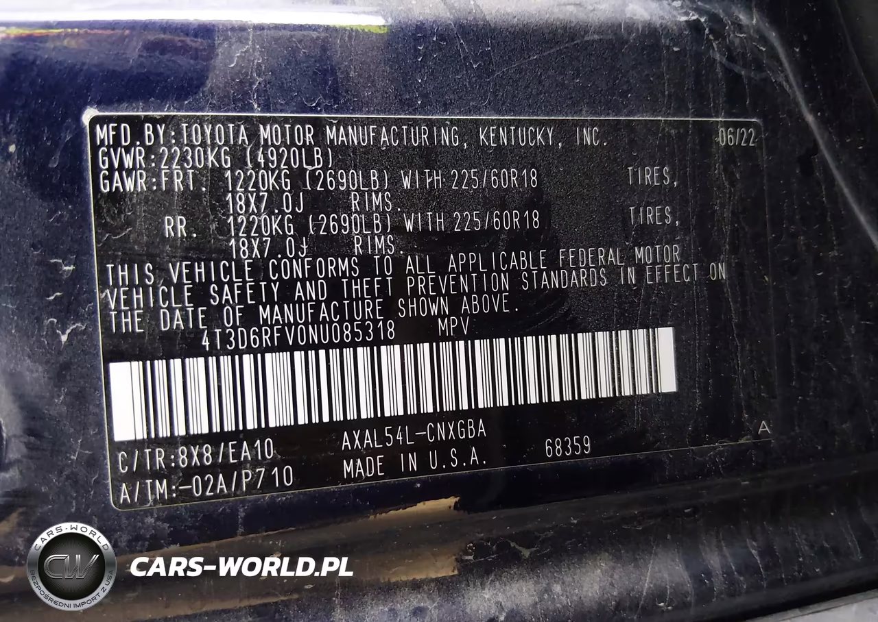 2022 Toyota Rav4 Hybrid Limited VIN:4T3D6RFV0NU085318 - 9