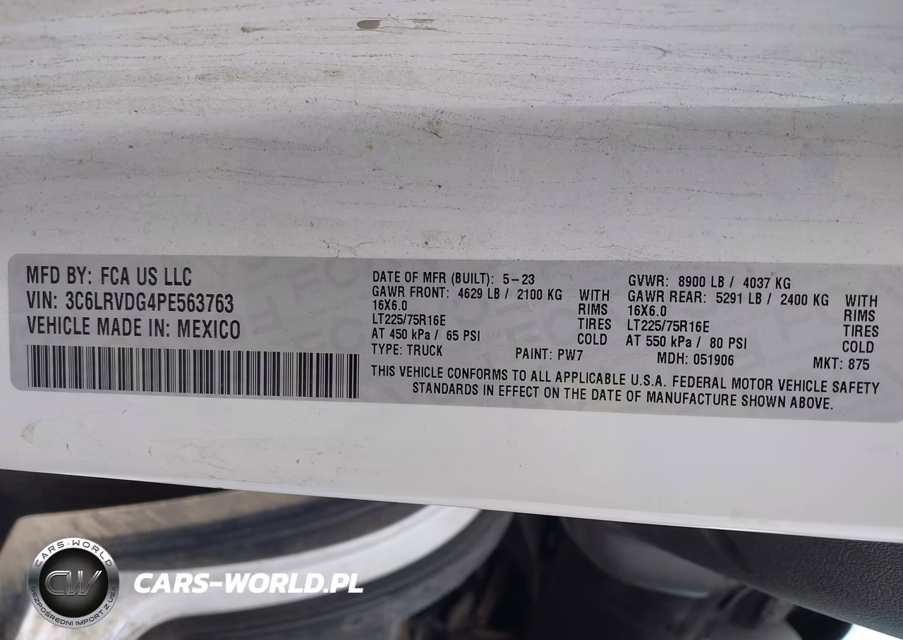 2023 Ram Promaster 2500 High Roof 159 Wb VIN:3C6LRVDG4PE563763 - 9