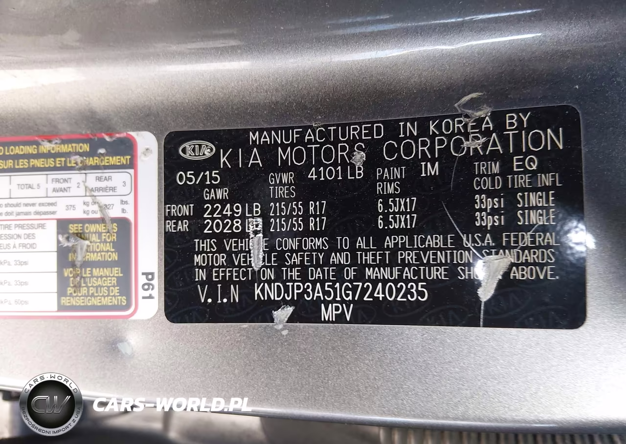2016 Kia Soul + VIN:KNDJP3A51G7240235 - 9
