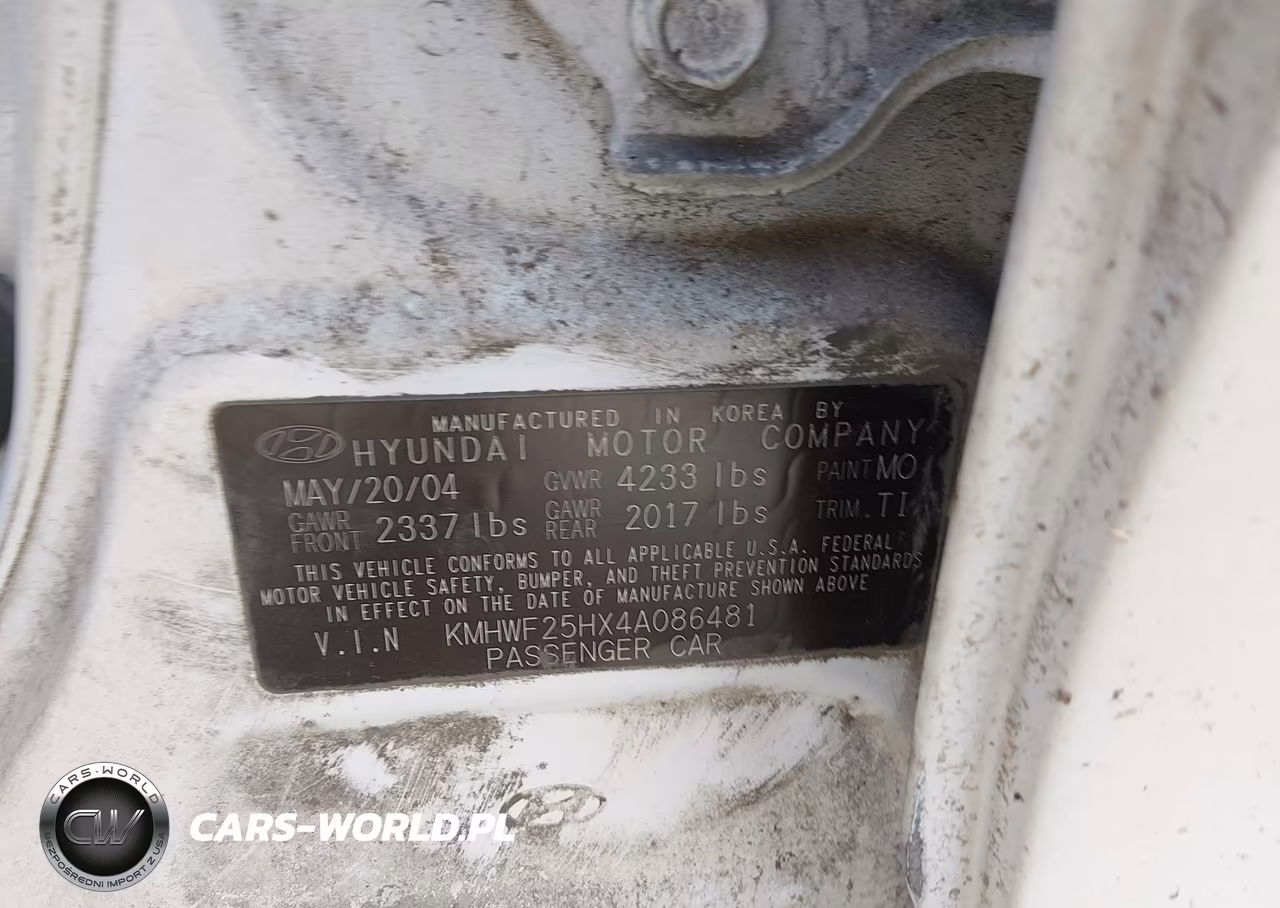 2004 Hyundai Sonata VIN:KMHWF25HX4A086481 - 9