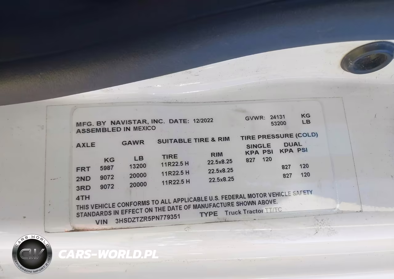 2023 INTERNATIONAL LT625 SEMI TRUCK VIN:3HSDZTZR5PN779351 - 8