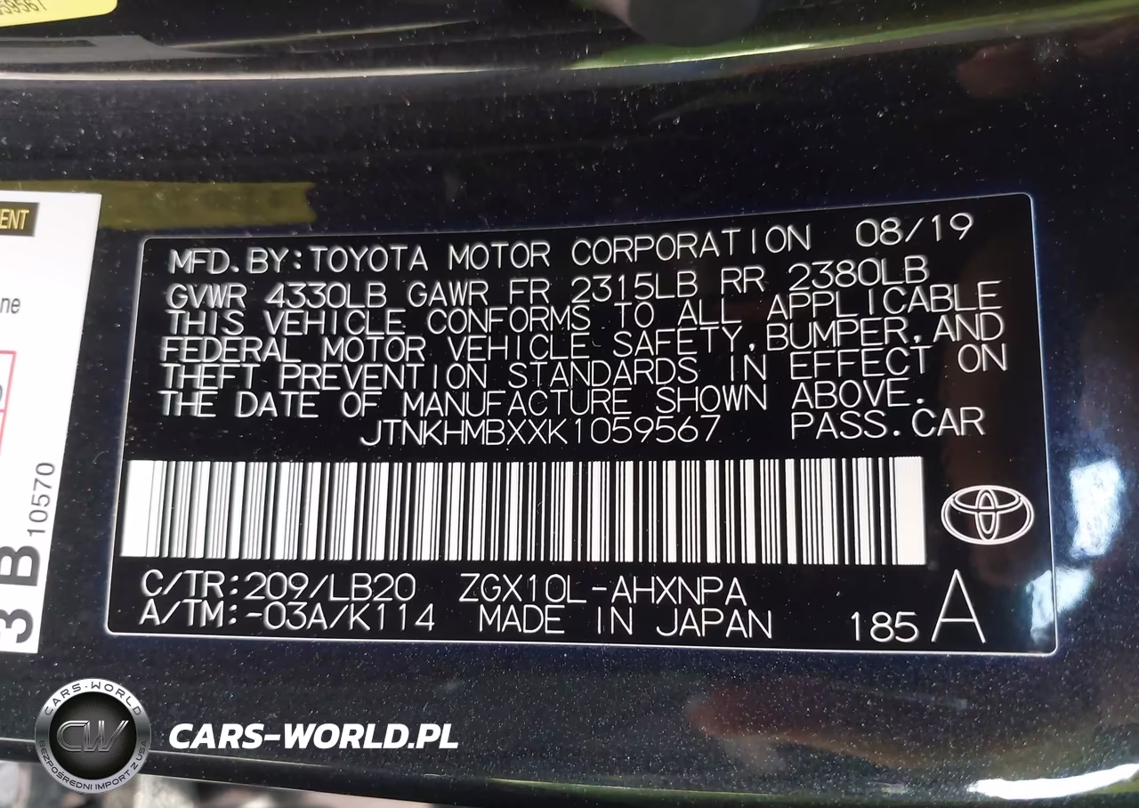 2019 Toyota C-Hr Limited VIN:JTNKHMBXXK1059567 - 9
