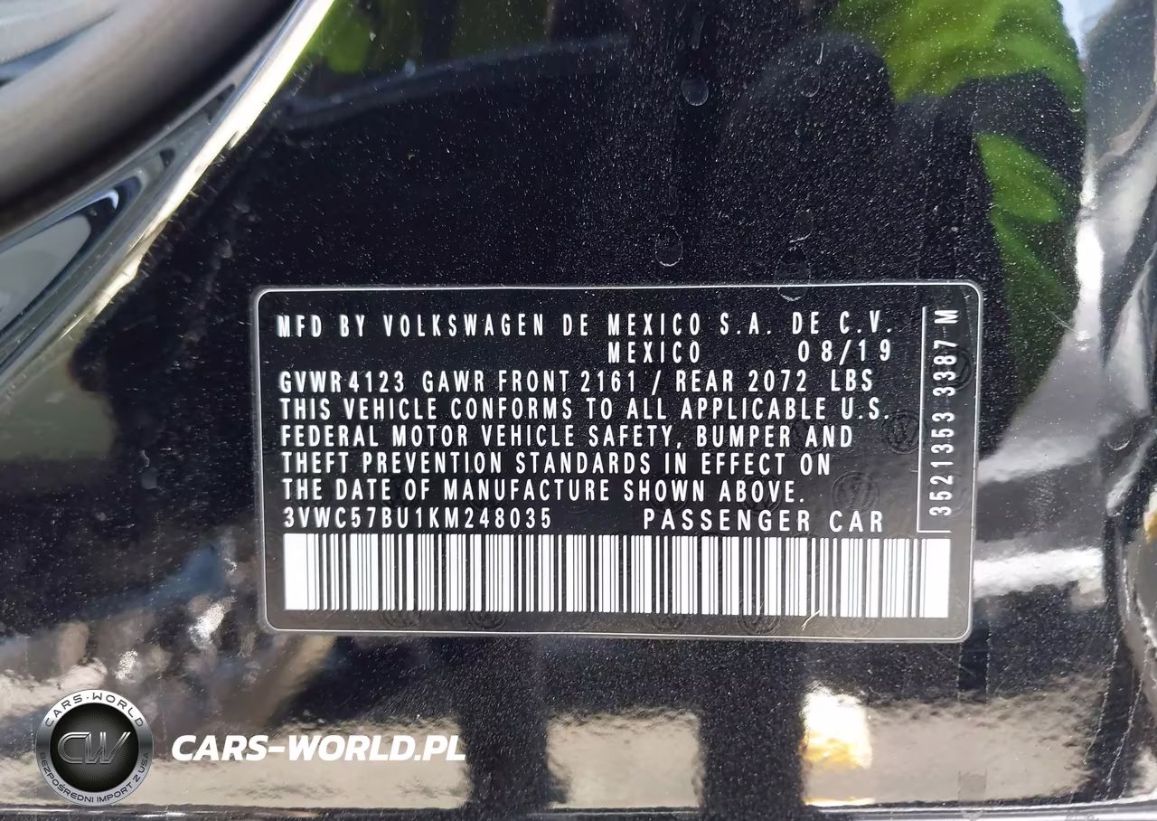 2019 Volkswagen Jetta 1.4T R-Line-1.4T S-1.4T Se VIN:3VWC57BU1KM248035 - 9