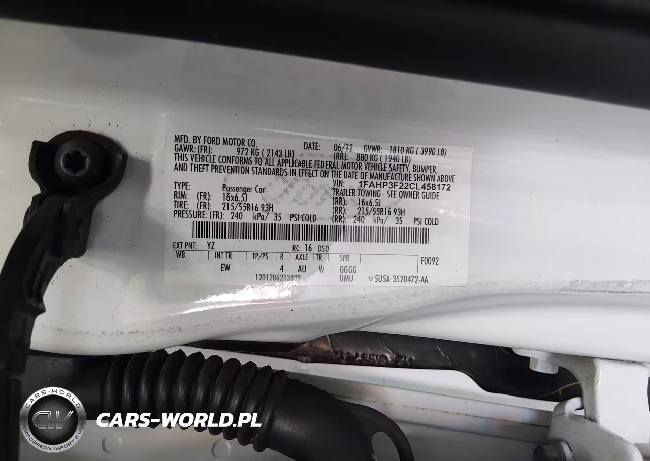 2012 Ford Focus Se VIN:1FAHP3F22CL458172 - 9