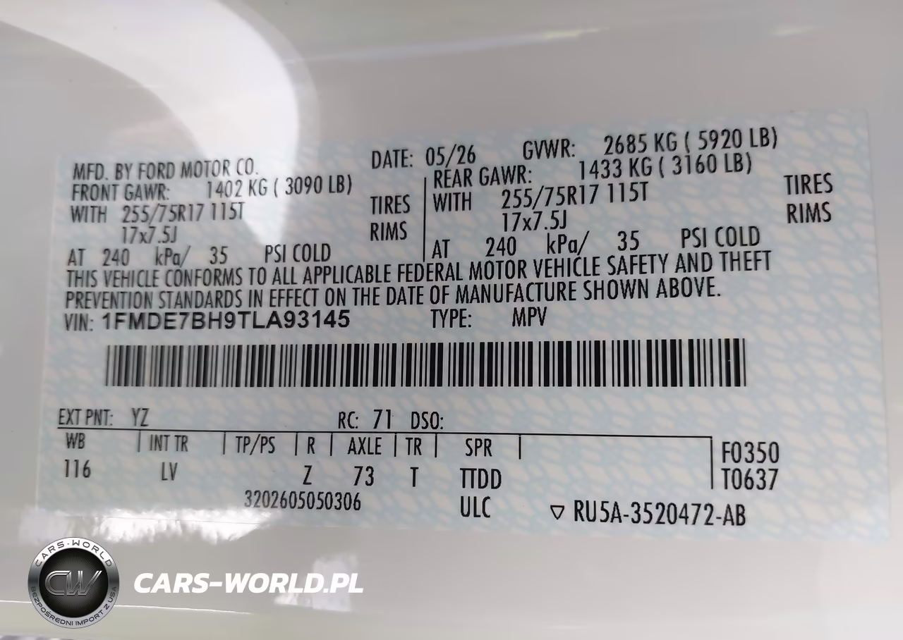 2026 Ford Bronco Big Bend VIN:1FMDE7BH9TLA93145 - 9