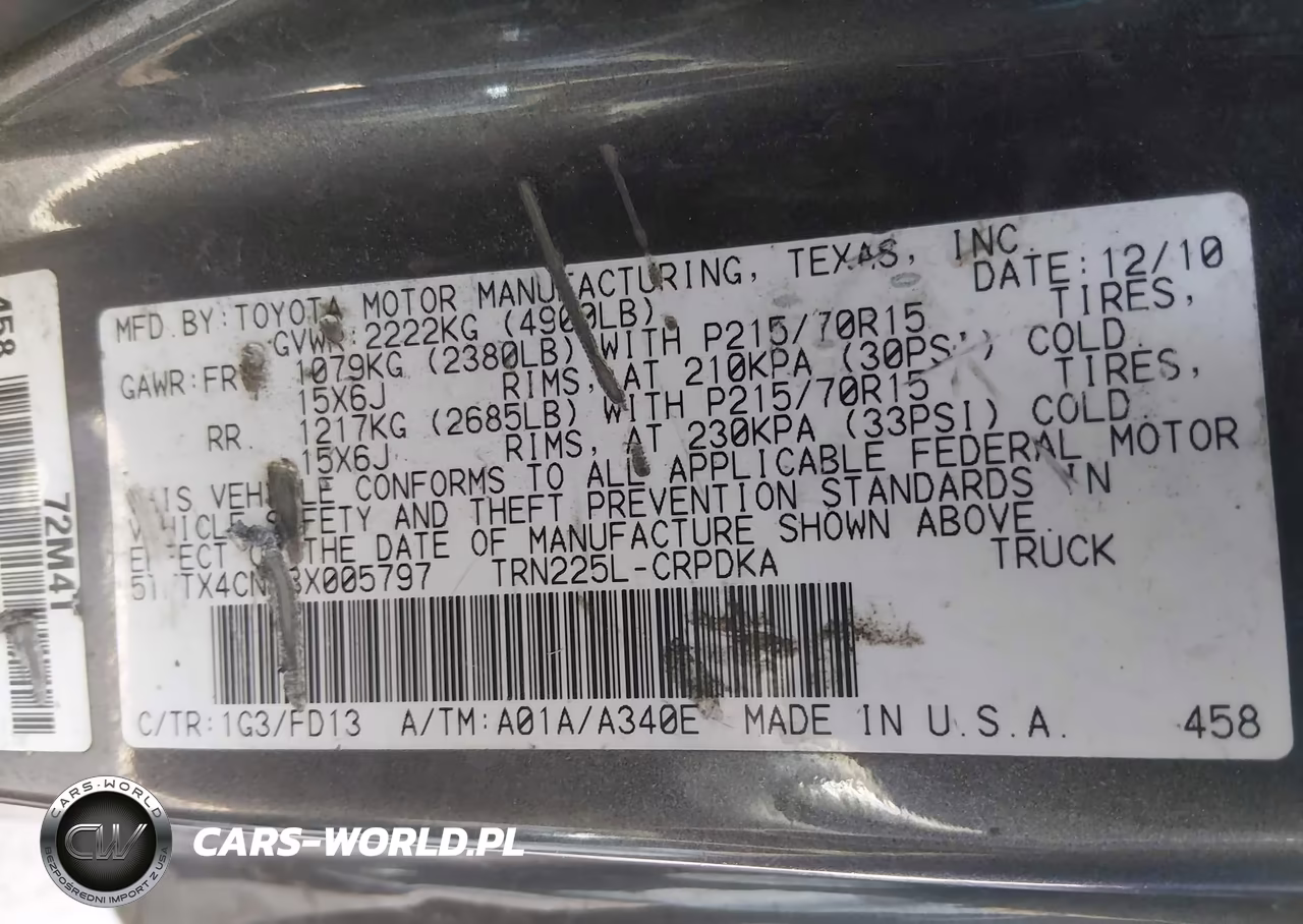 2011 Toyota Tacoma VIN:5TFTX4CN2BX005797 - 9
