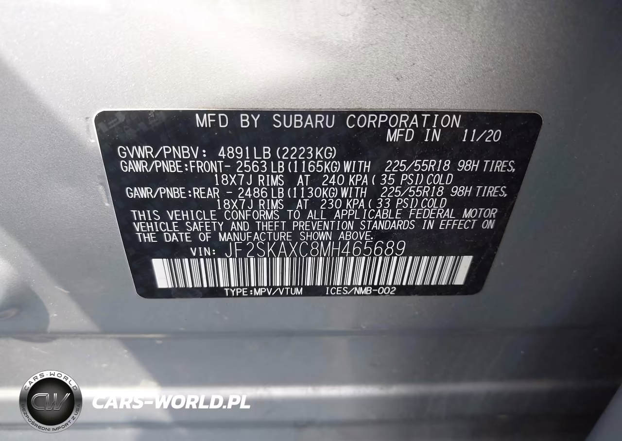 2021 Subaru Forester Touring VIN:JF2SKAXC8MH465689 - 9