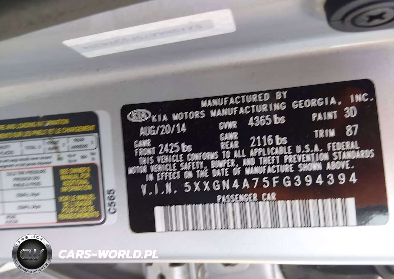 2015 Kia Optima Ex VIN:5XXGN4A75FG394394 - 9