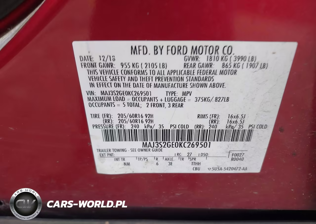 2019 Ford Ecosport Se VIN:MAJ3S2GE0KC269501 - 9