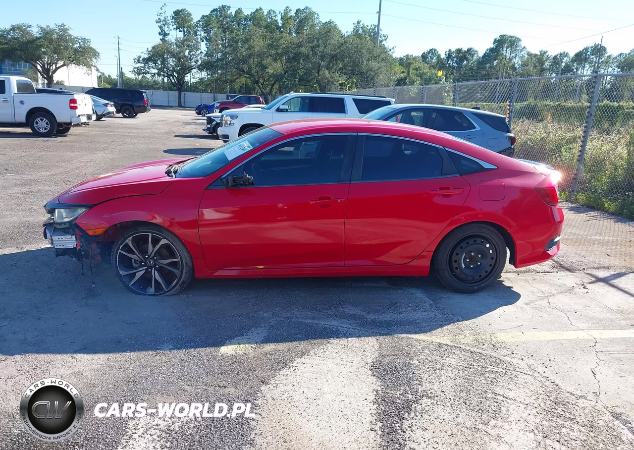 2019 Honda Civic Sport VIN:2HGFC2F89KH567480 - 14