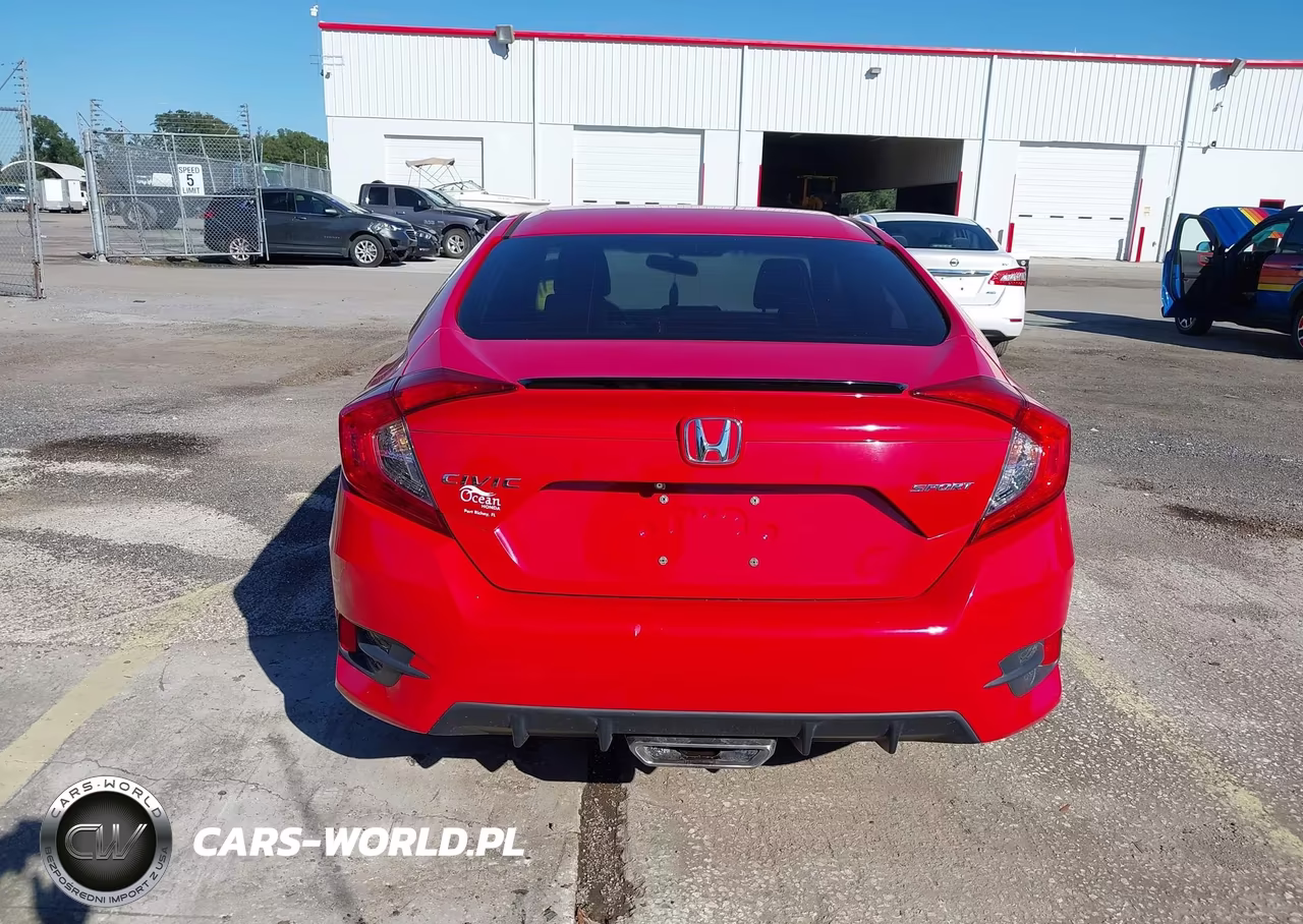 2019 Honda Civic Sport VIN:2HGFC2F89KH567480 - 16