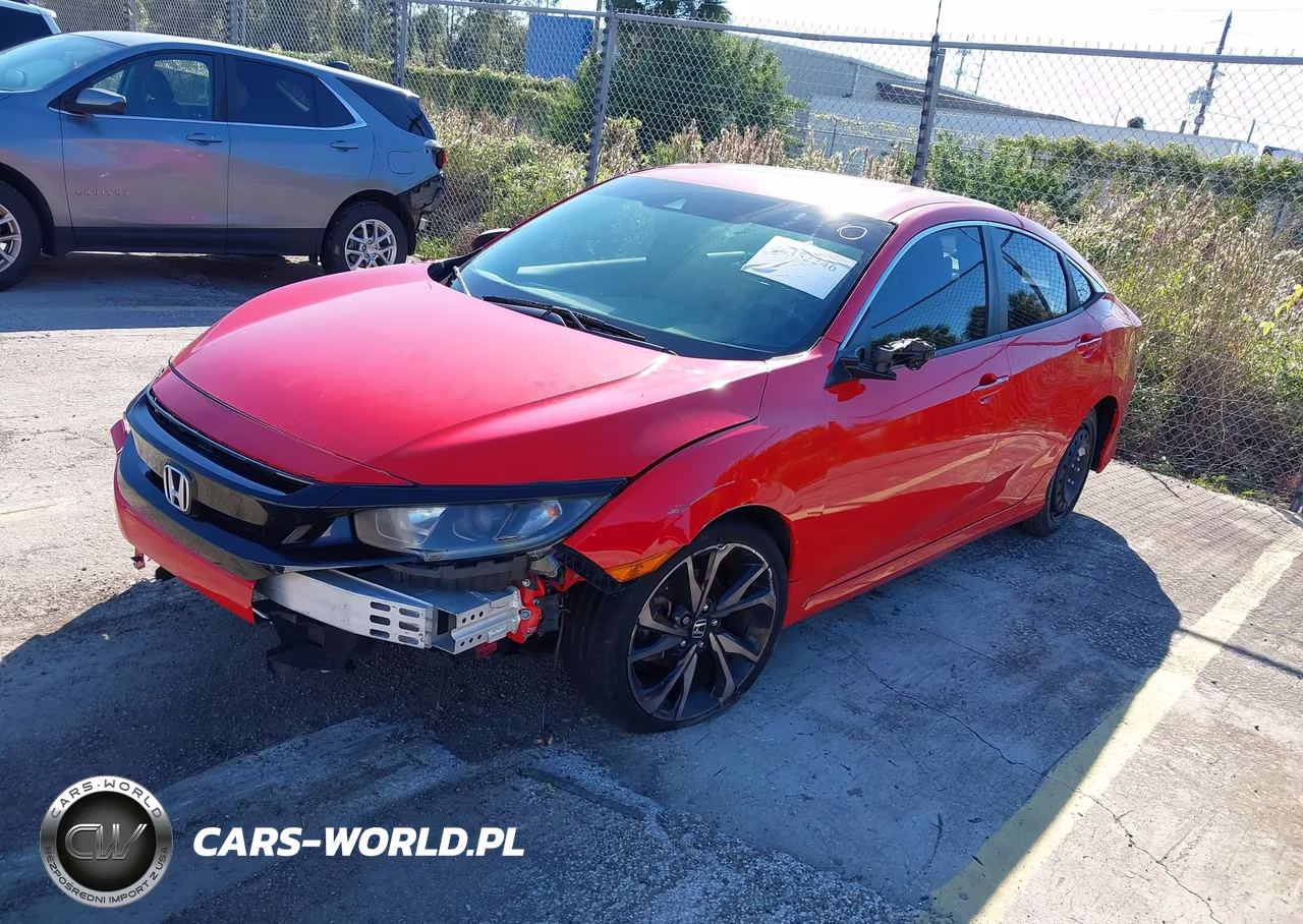 2019 Honda Civic Sport VIN:2HGFC2F89KH567480 - 2