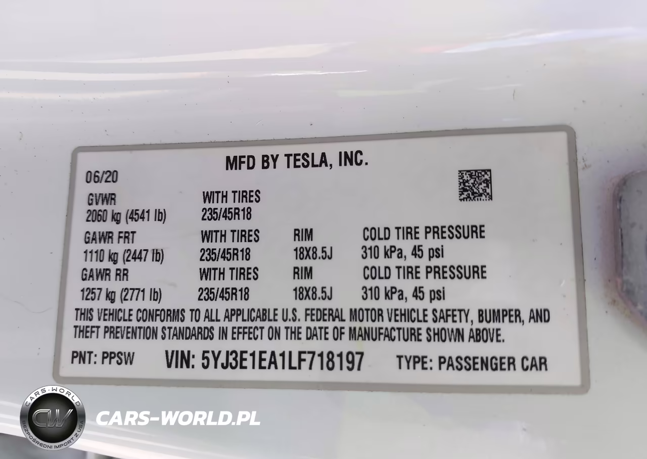 2020 Tesla Model 3 Standard Range Plus Rear-Wheel Drive-Standard Range Rear-Wheel Drive VIN:5YJ3E1EA1LF718197 - 9