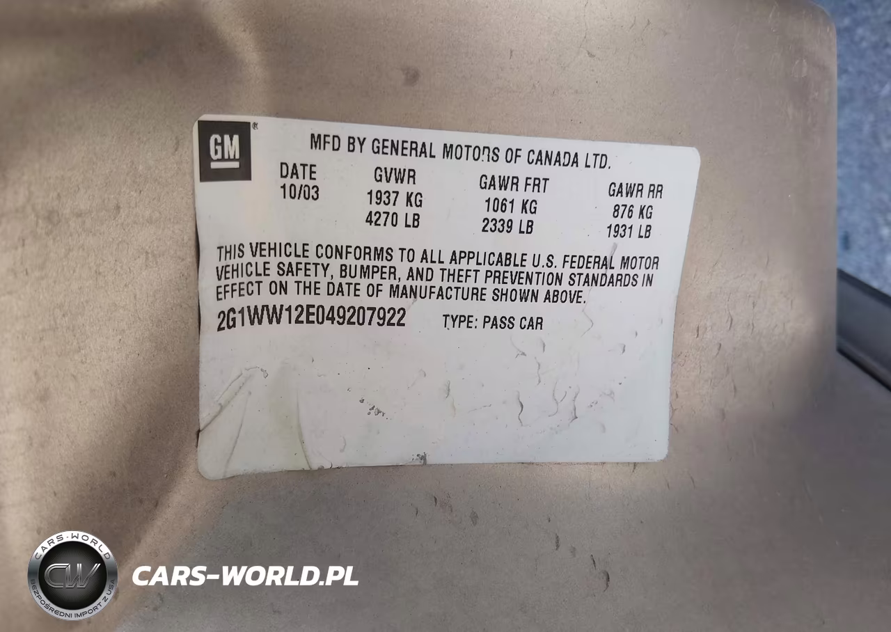 2004 Chevrolet Monte Carlo Ls VIN:2G1WW12E049207922 - 9