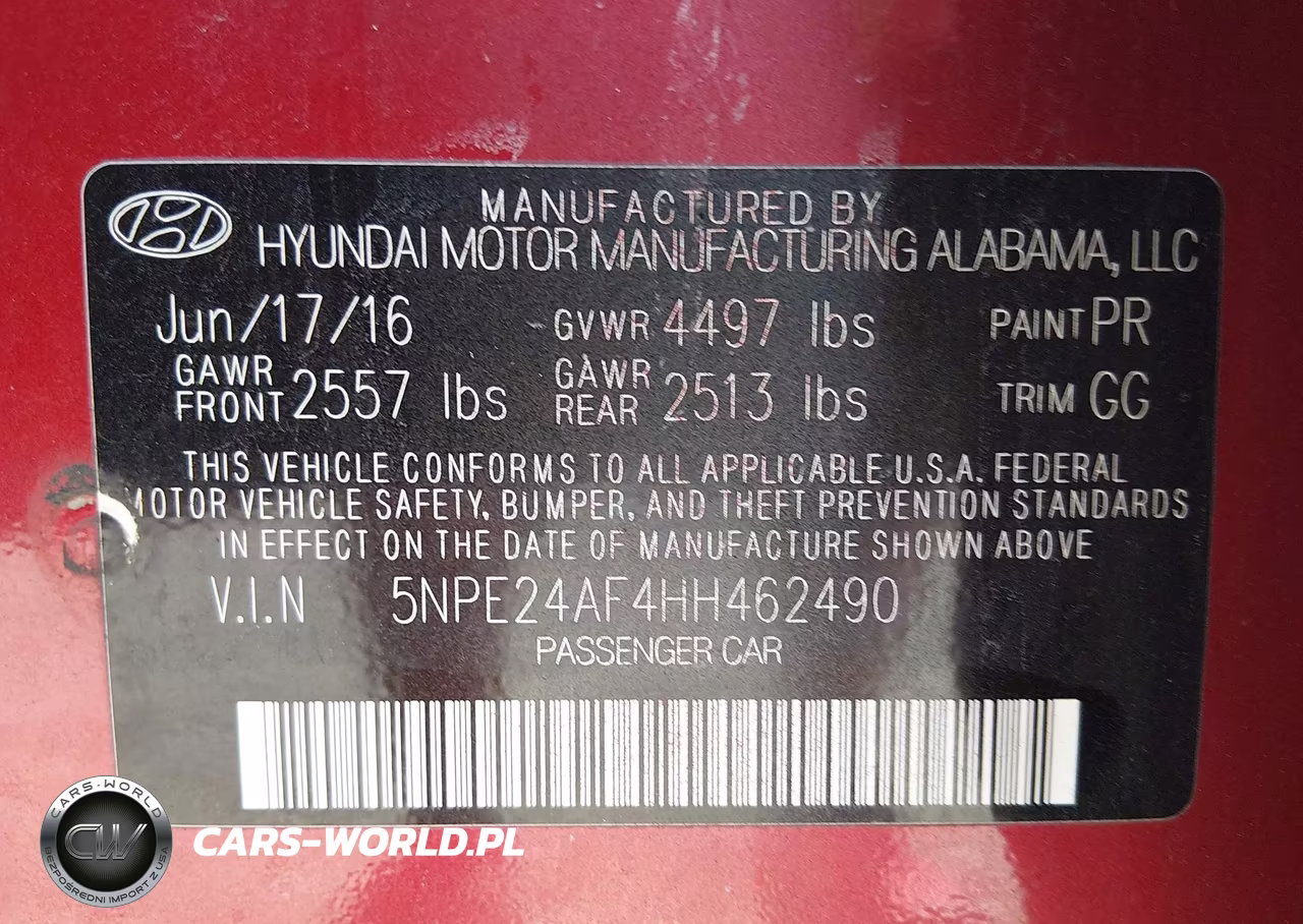 2017 Hyundai Sonata Se VIN:5NPE24AF4HH462490 - 9