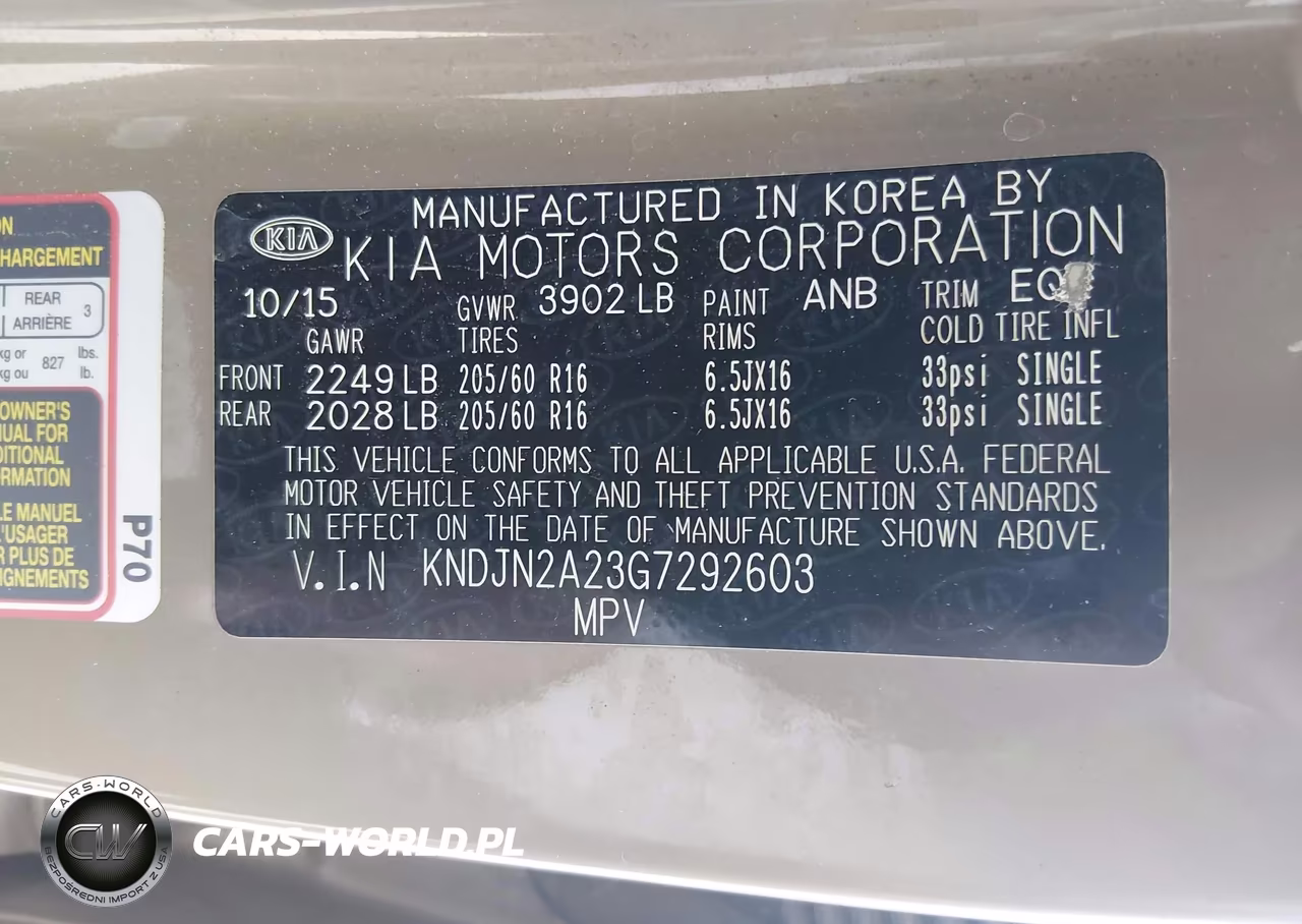 2016 Kia Soul VIN:KNDJN2A23G7292603 - 9
