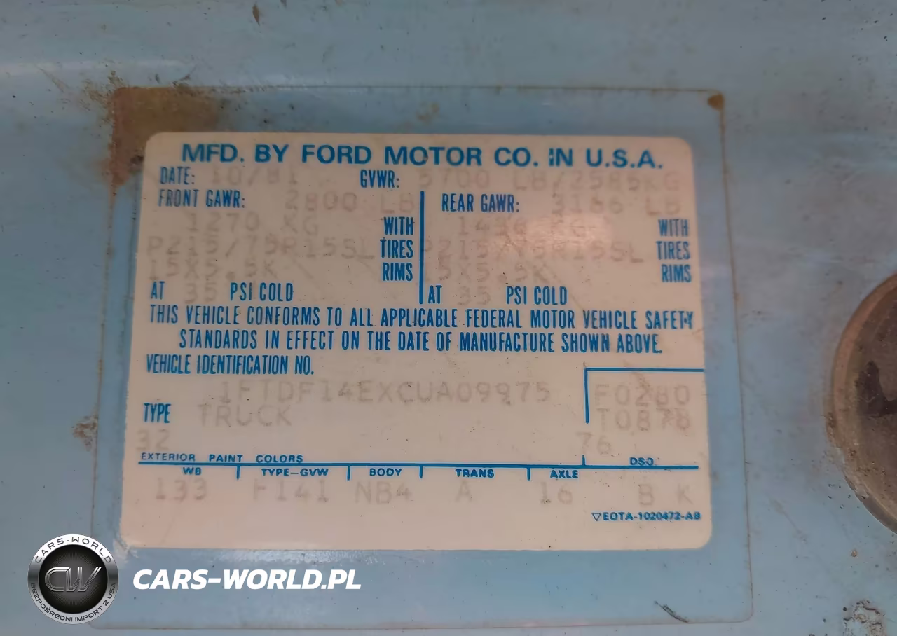 1982 Ford F150 VIN:1FTDF14EXCUA09975 - 9