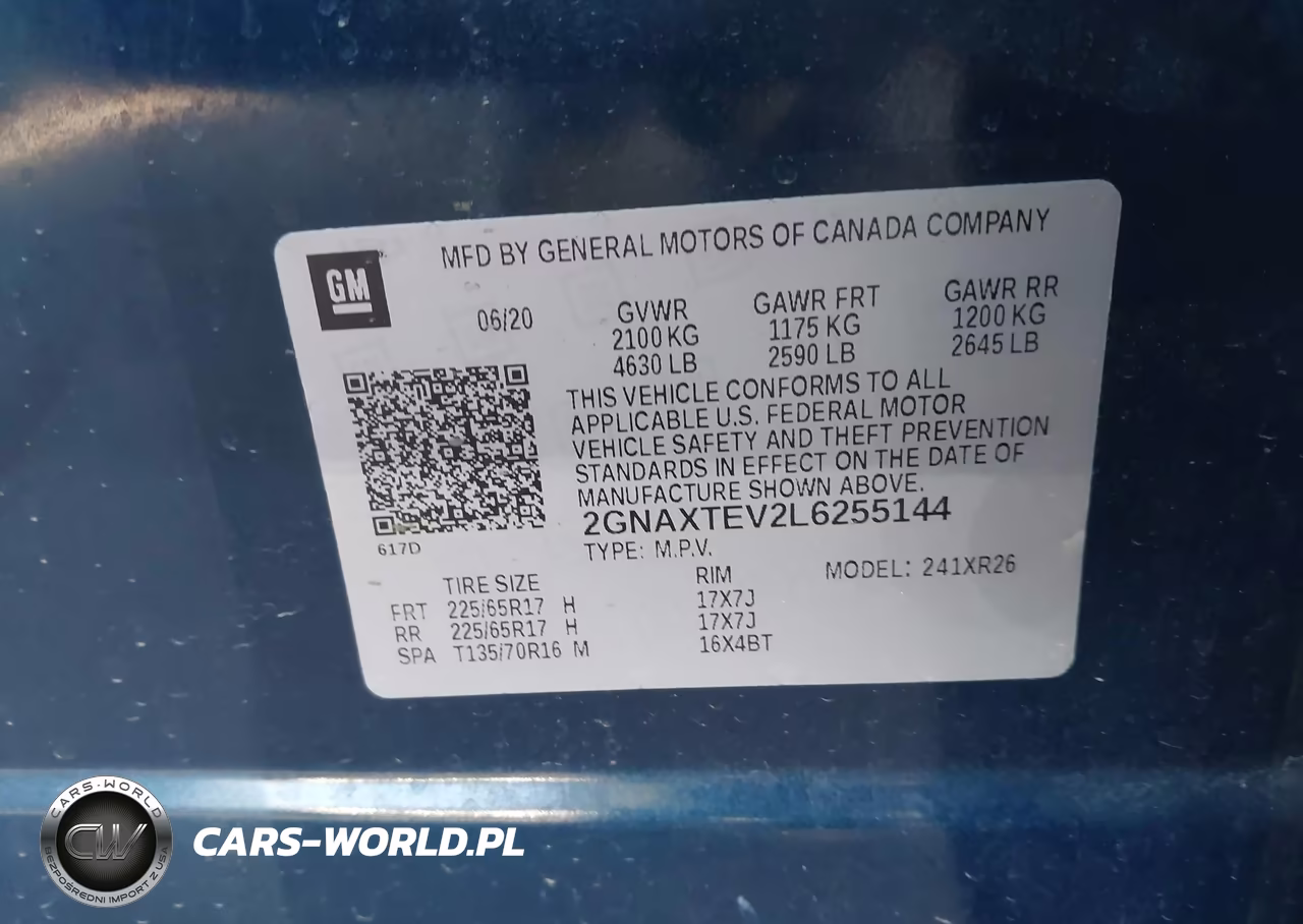 2020 Chevrolet Equinox Awd 2Fl VIN:2GNAXTEV2L6255144 - 9