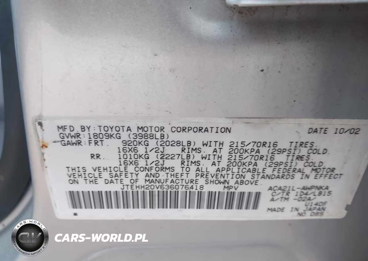 2003 Toyota Rav4 VIN:JTEHH20V636076418 - 9