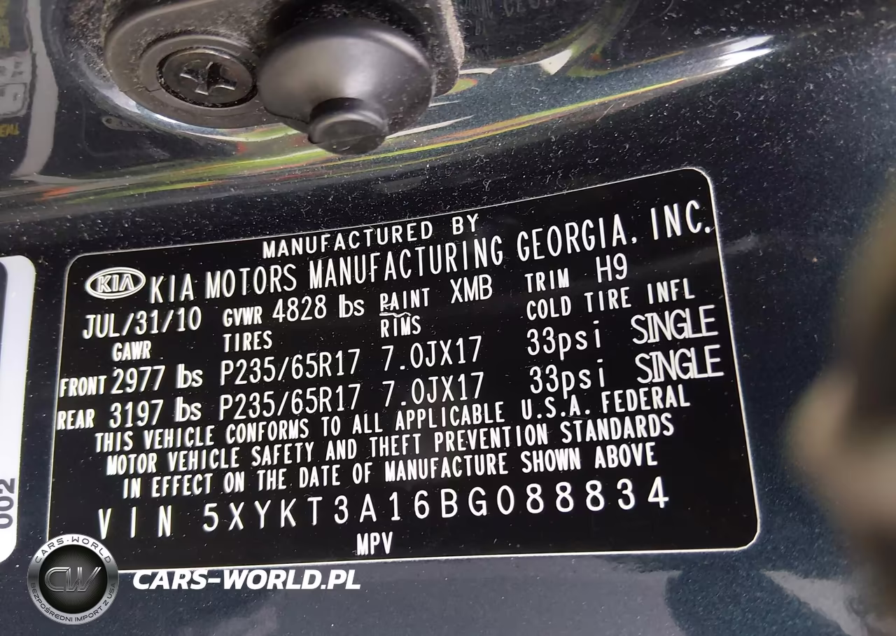 2011 Kia Sorento Lx VIN:5XYKT3A16BG088834 - 9