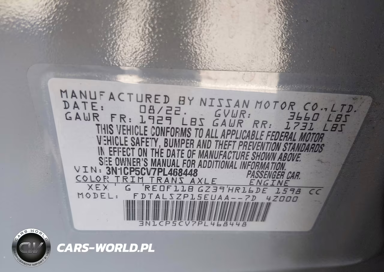 2023 Nissan Kicks Sv Xtronic Cvt VIN:3N1CP5CV7PL468448 - 9