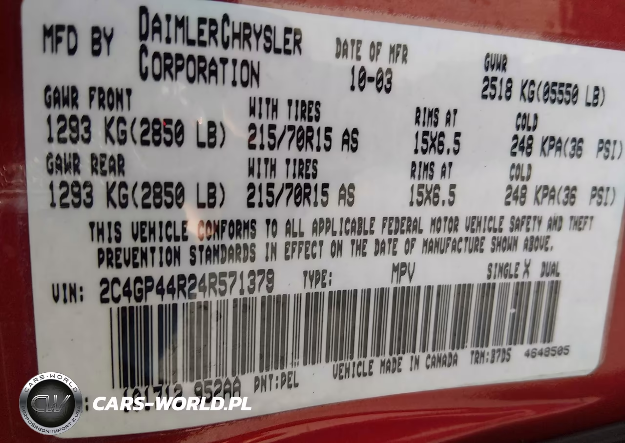 2004 Chrysler Town & Country Lx VIN:2C4GP44R24R571379 - 9