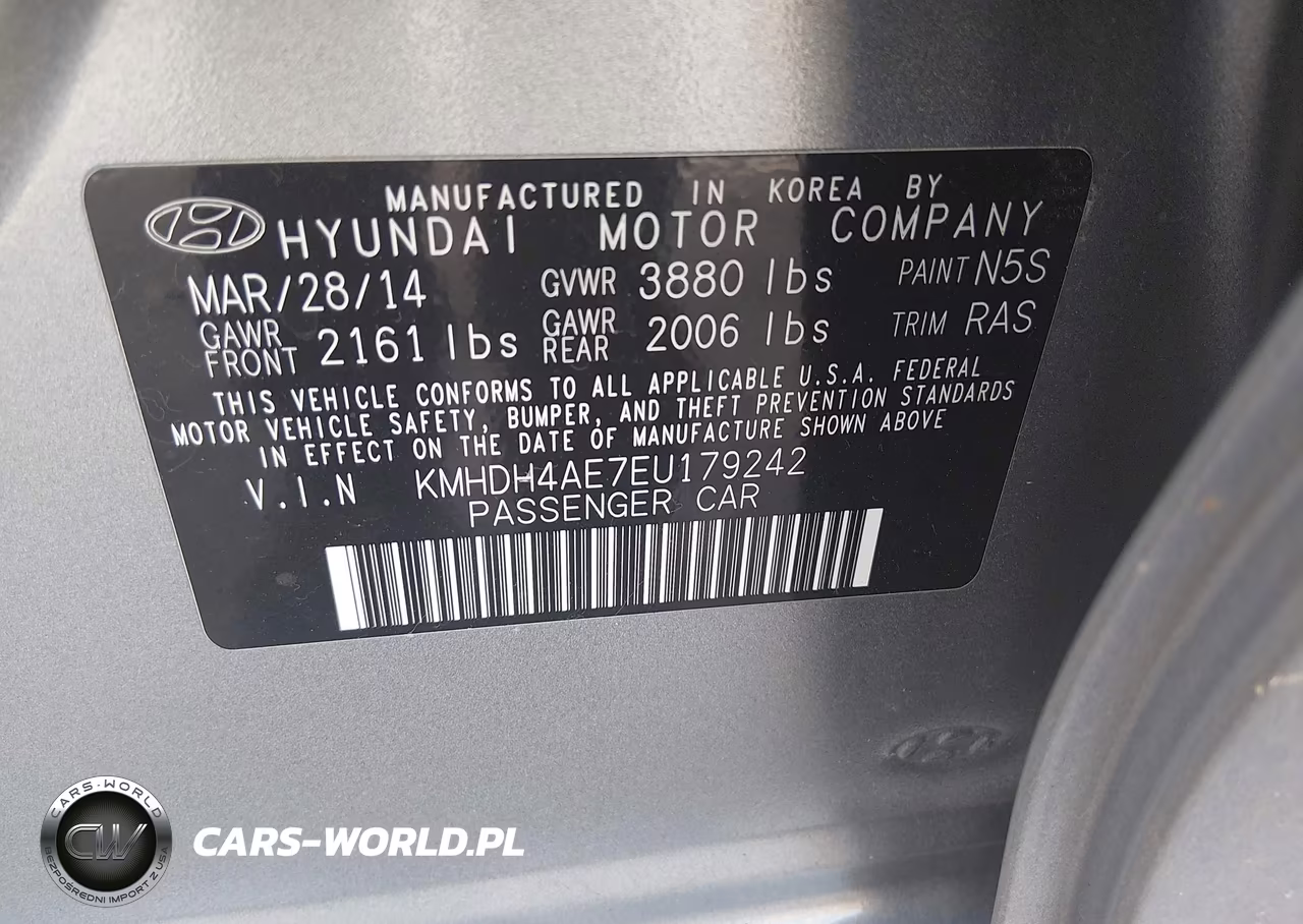 2014 Hyundai Elantra Se VIN:KMHDH4AE7EU179242 - 9