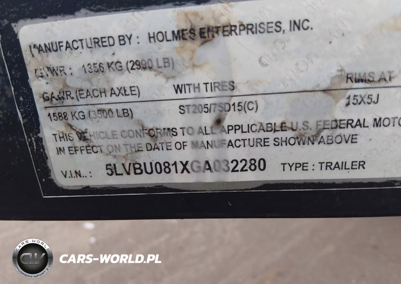 2016 Holmes Enterprises Holmes Enterprises VIN:5LVBU081XGA032280 - 9