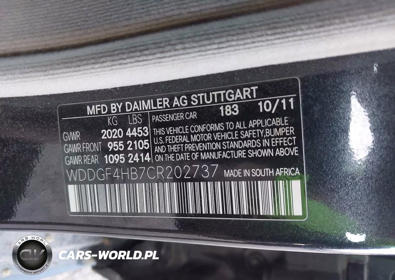 2012 Mercedes-Benz C 250 Luxury-Sport VIN:WDDGF4HB7CR202737 - 9