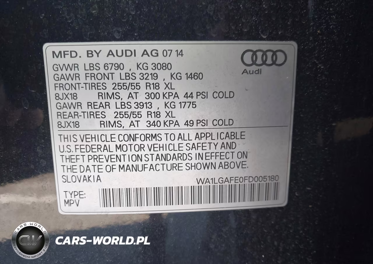 2015 Audi Q7 3.0T Premium VIN:WA1LGAFE0FD005180 - 9
