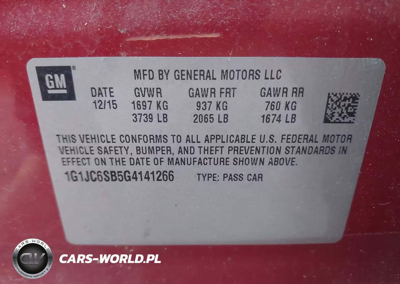 2016 Chevrolet Sonic Lt Auto VIN:1G1JC6SB5G4141266 - 9